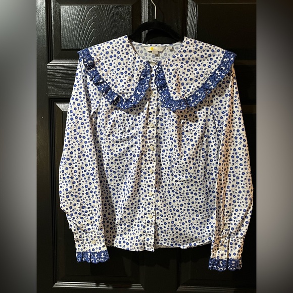 Boden Statement Collar Blouse - Picture 2 of 9
